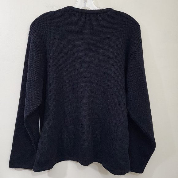 Crystal Kobe vintage Christmas button front cardigan sweater woman's size medium - Picture 3 of 10